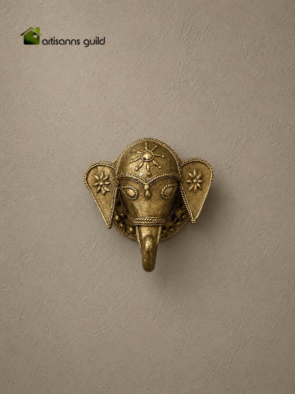 BRASS ELEPHANT HEAD