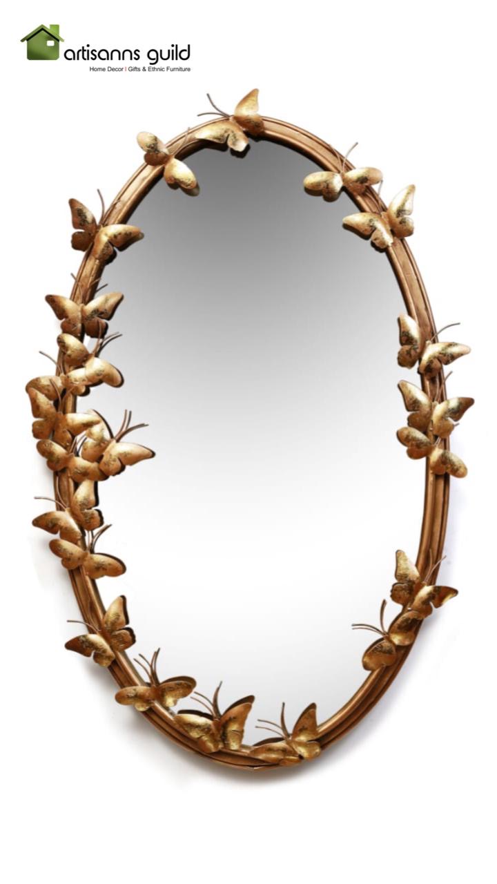 Butterfly Oval Mirror