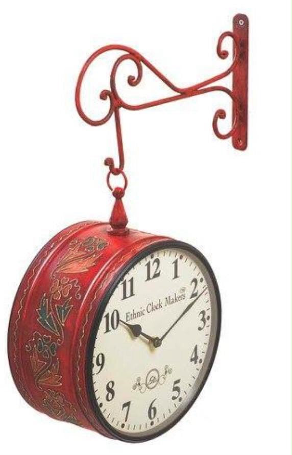 Metal Hanging Clock