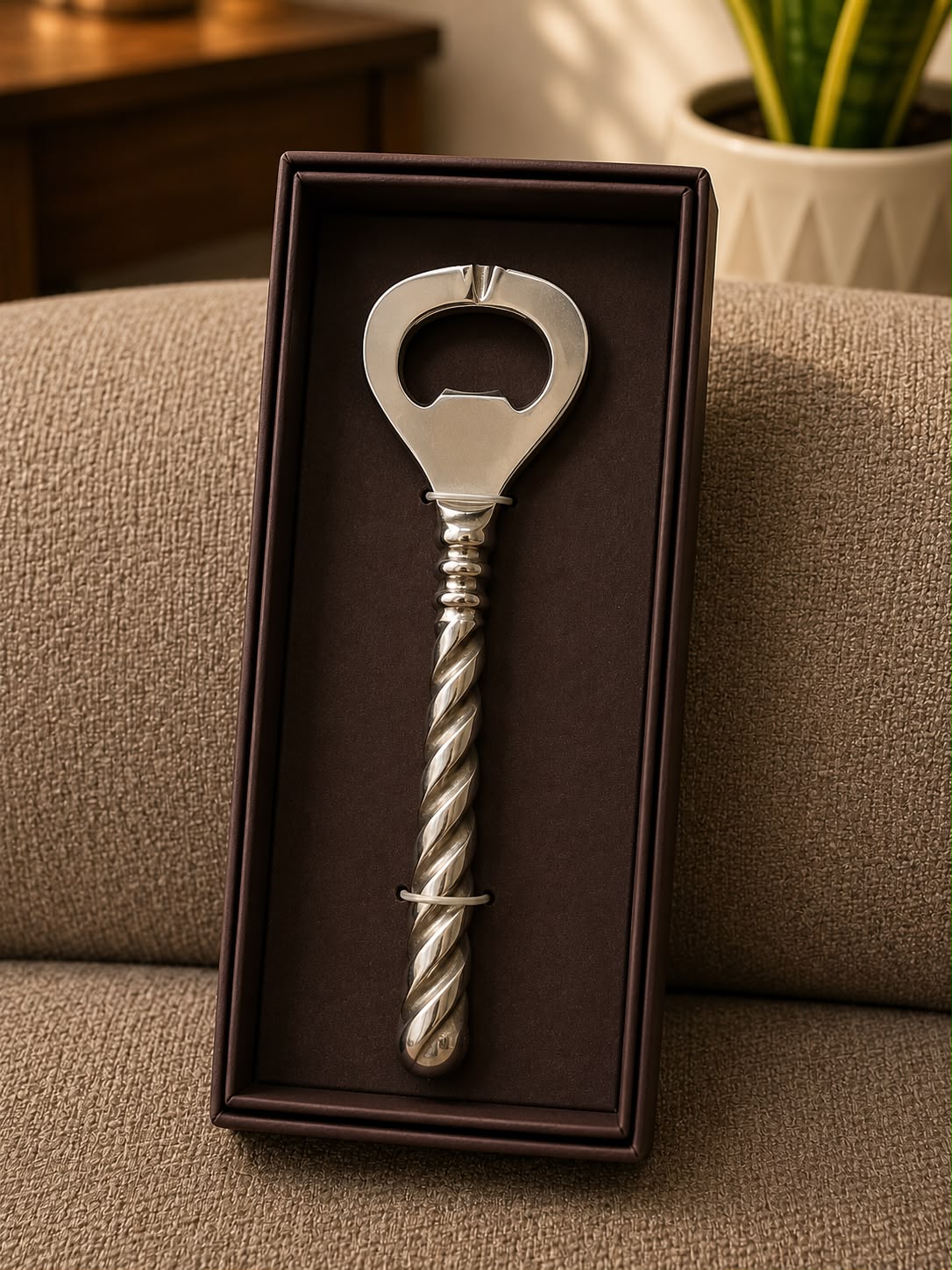 Twisted Sterling Bottle Opener