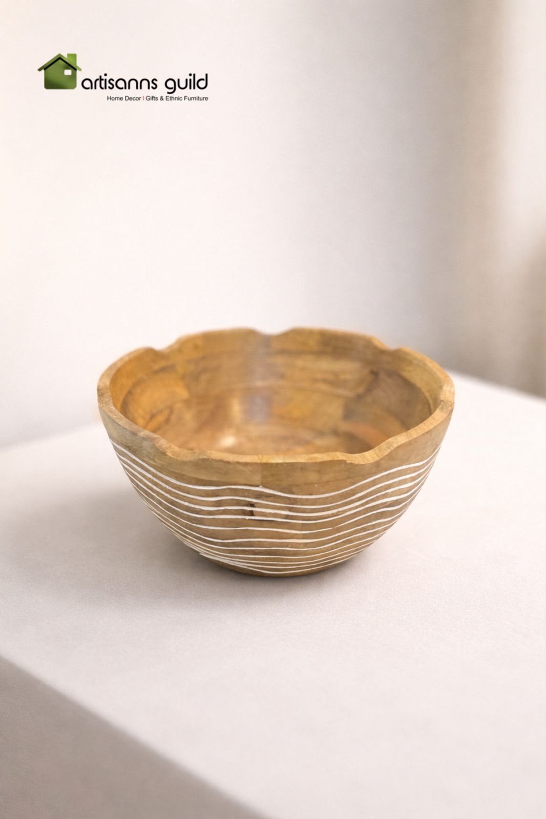 Ivory Wave Decorative Bowl