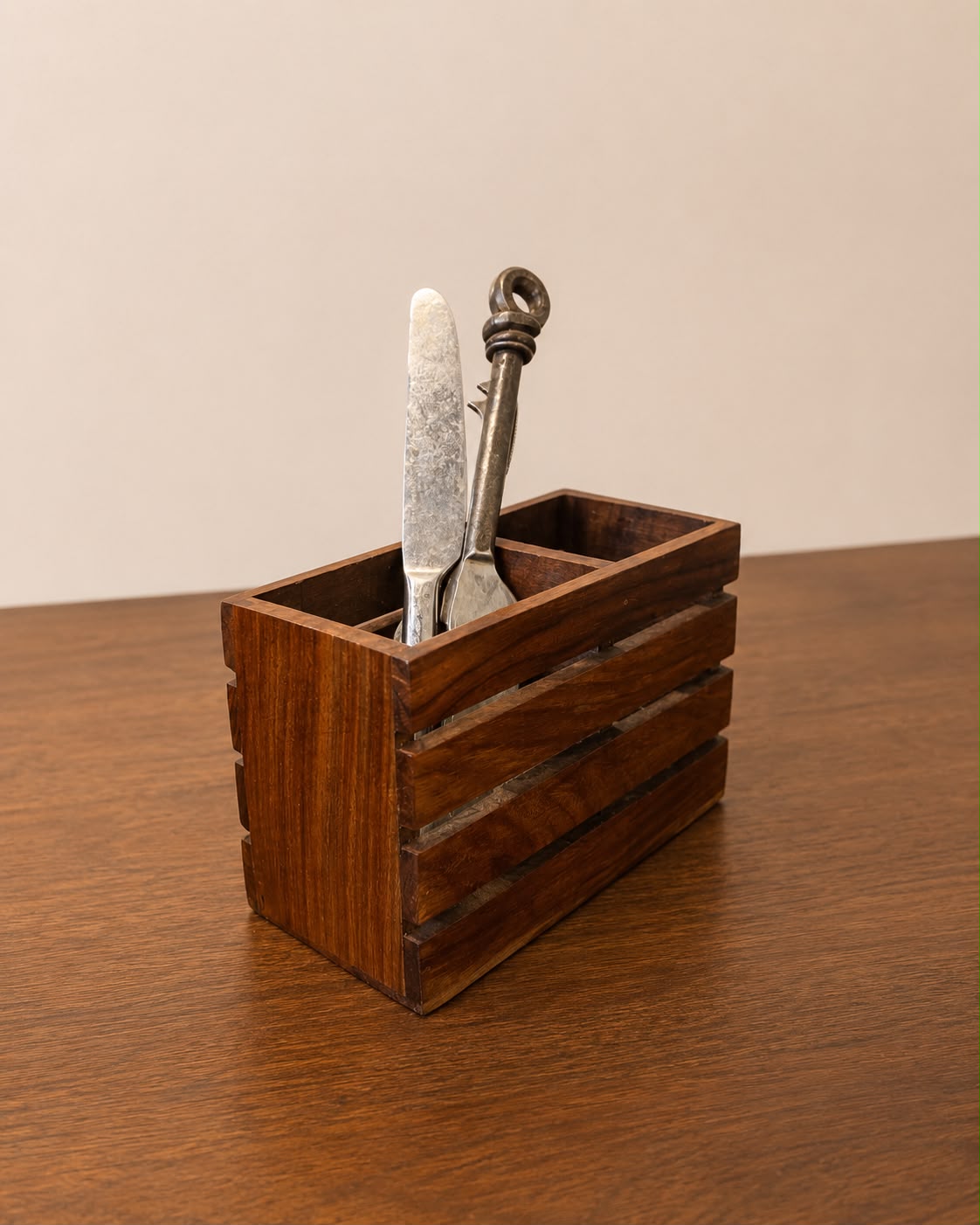 Wooden Cutlery Holder / Utensil Caddy