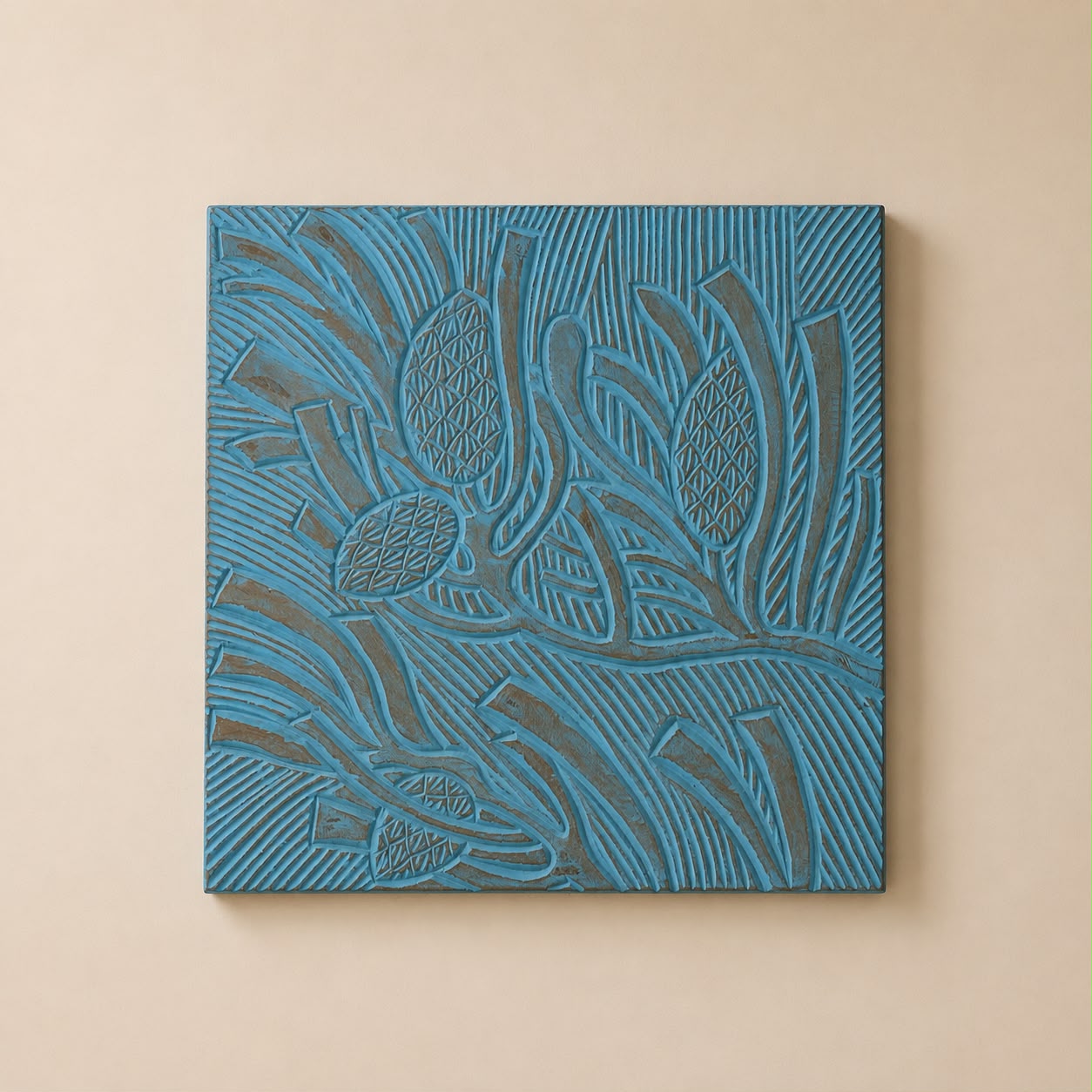 Botanical Carved Wall Panel