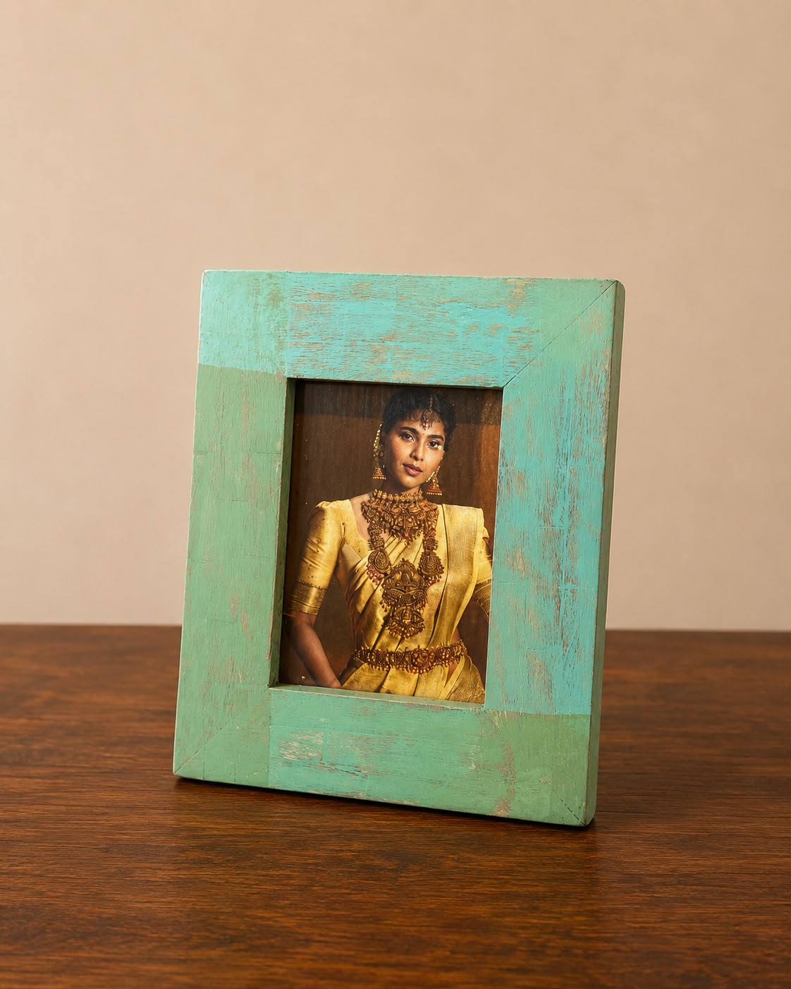 Distressed Aqua Photo Frame
