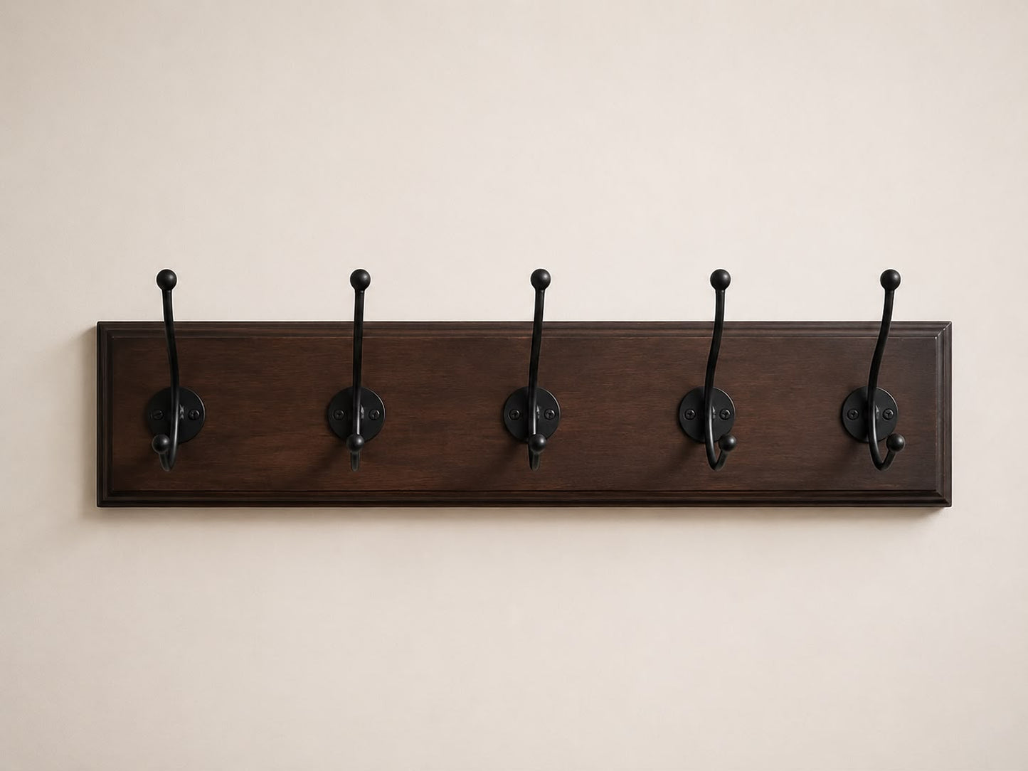 Heritage 5-Hook Wall Coat Rack