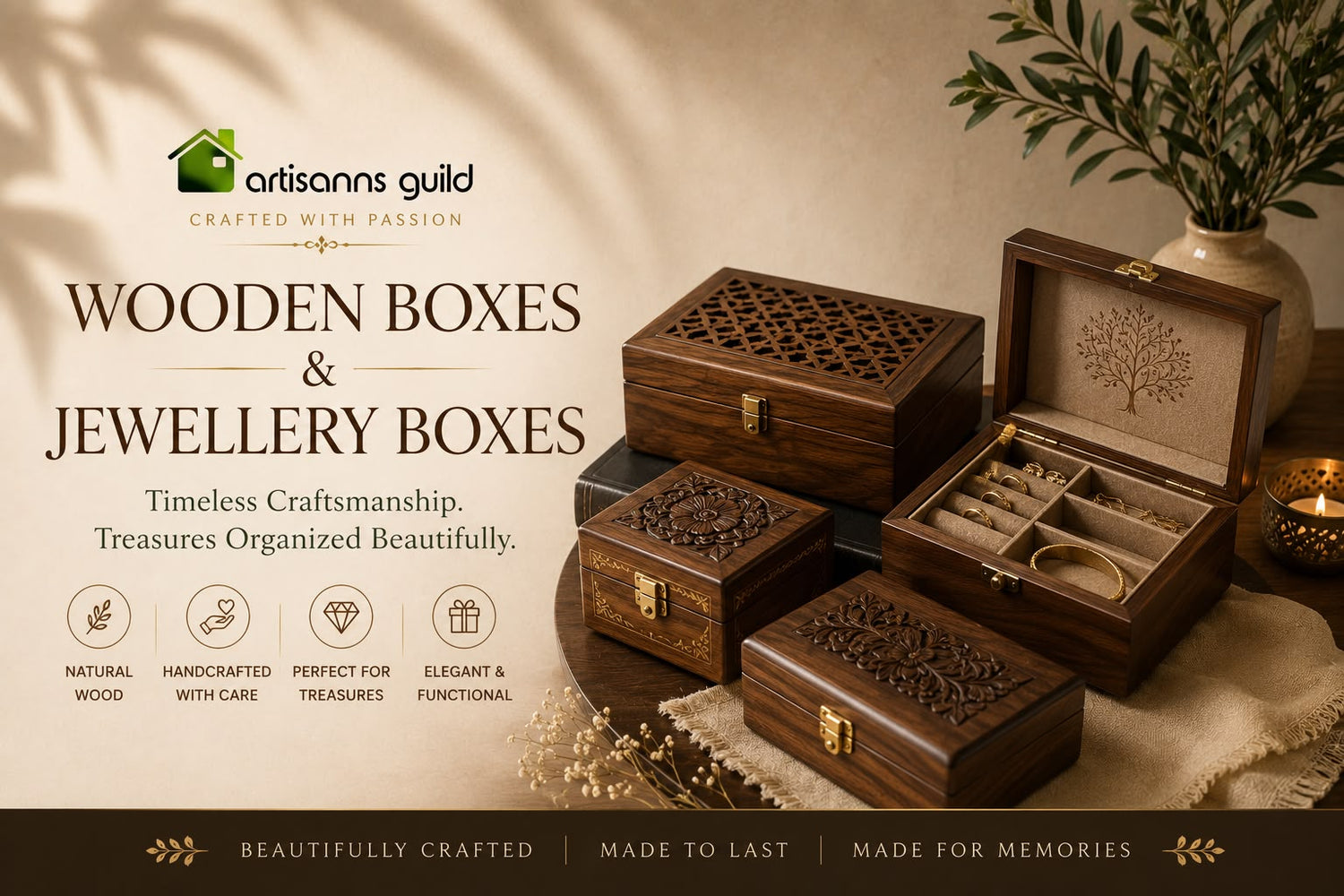 Wooden Boxes & Boxes