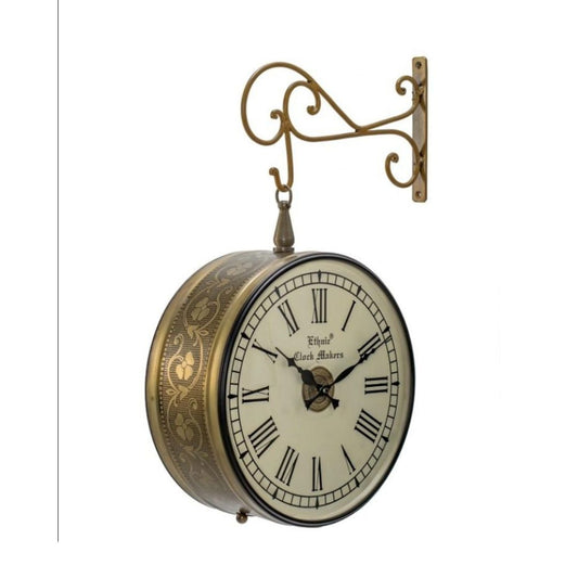 Metal Hanging Clock 10 inches