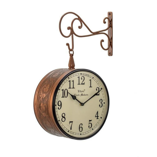 Metal Hanging Clock 6 inches