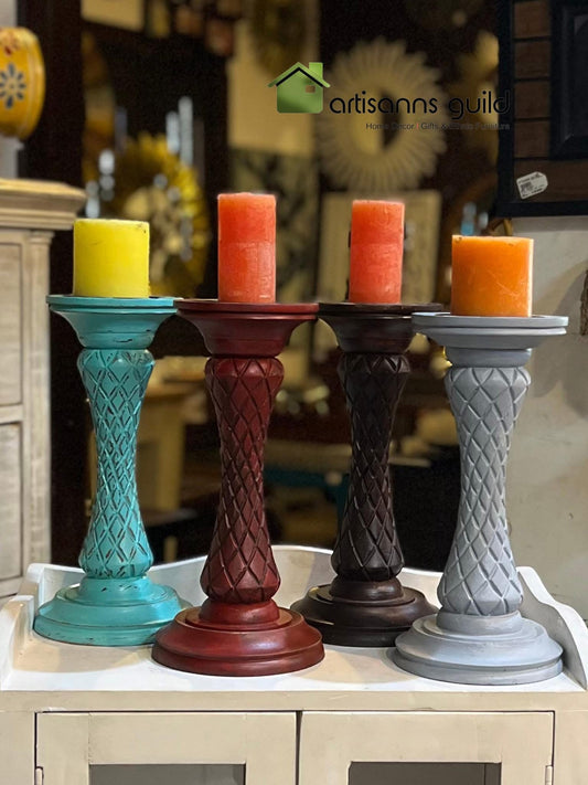 Wooden Candle Stand