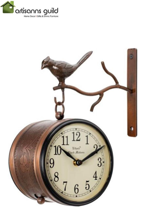 Double Sided Metal Clock