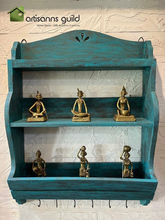 Wooden Shelf in Distress Finish