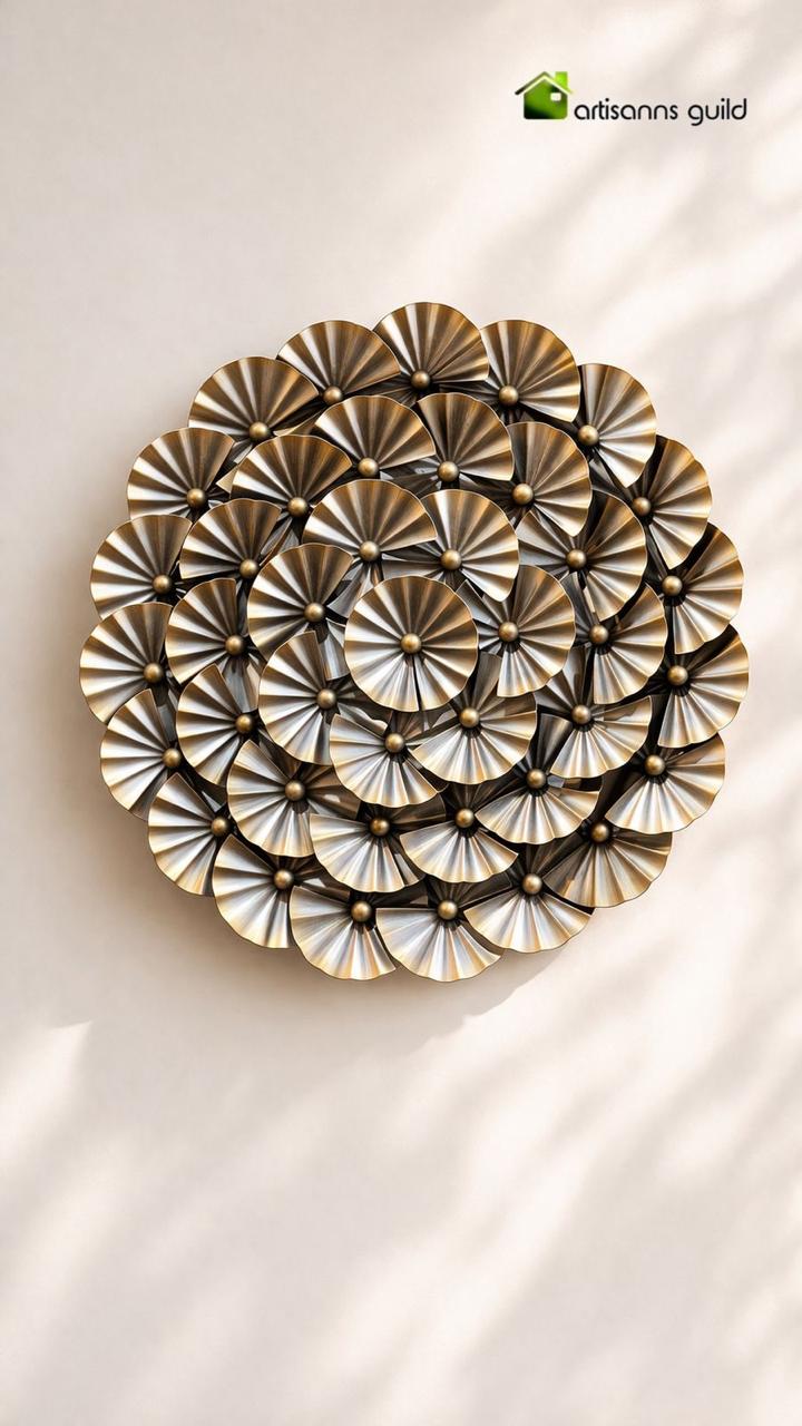 ROUND FLOWER WALL DECOR