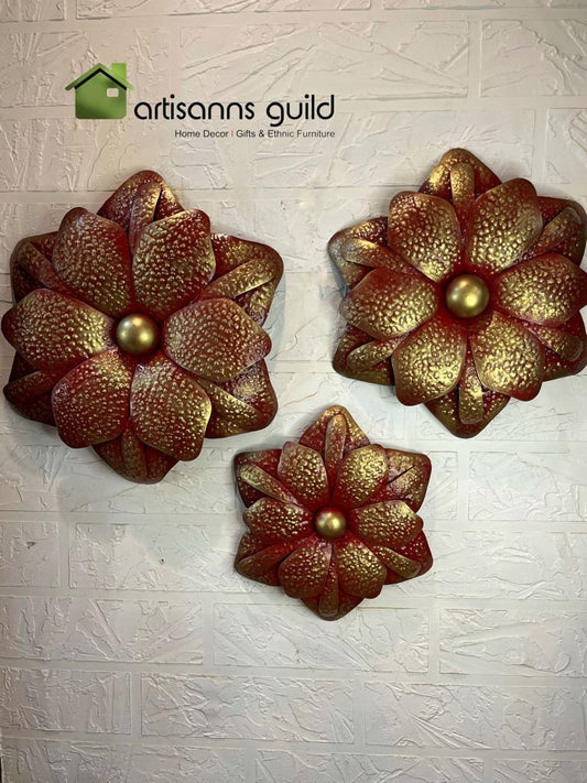 Flower decor set of 3