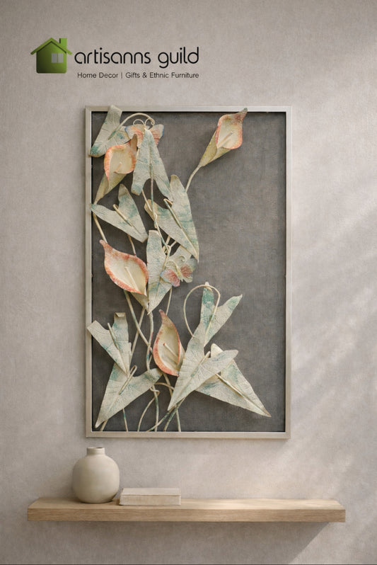 IRON LEAVES WALL DECOR