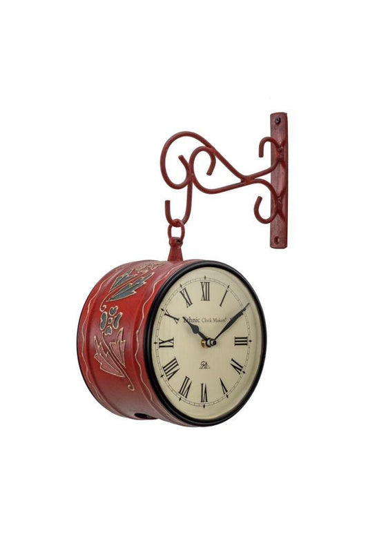 Double Sided Metal Clock