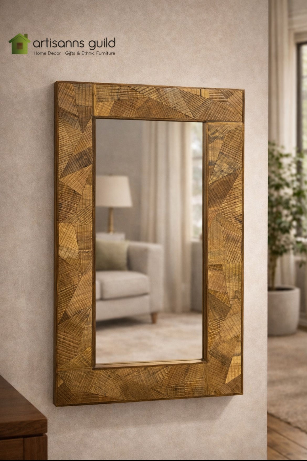 WOODEN MIRROR