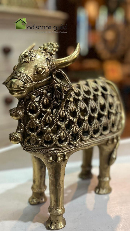Brass Nandi Standing Big