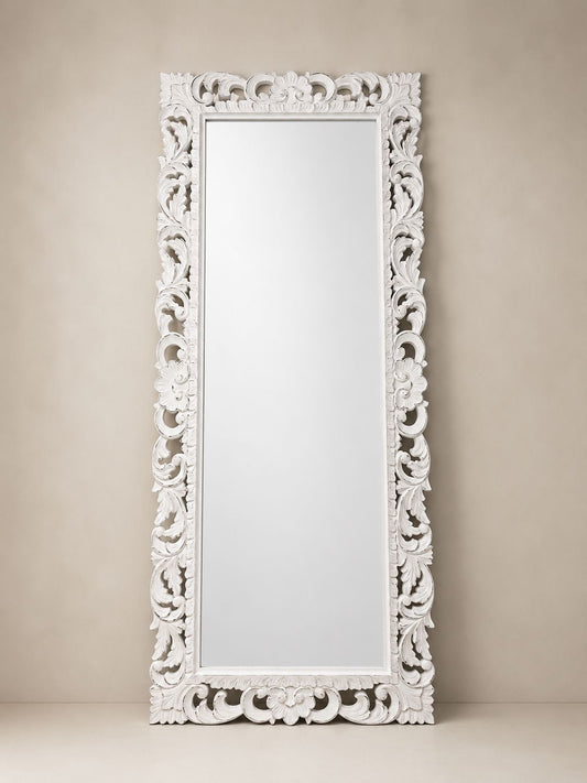 White Mirror in Distressed finish