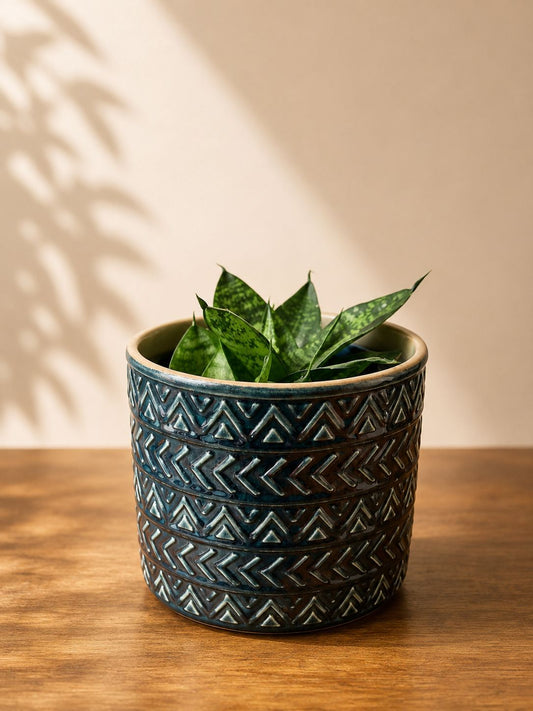 Midnight Tribal Planter