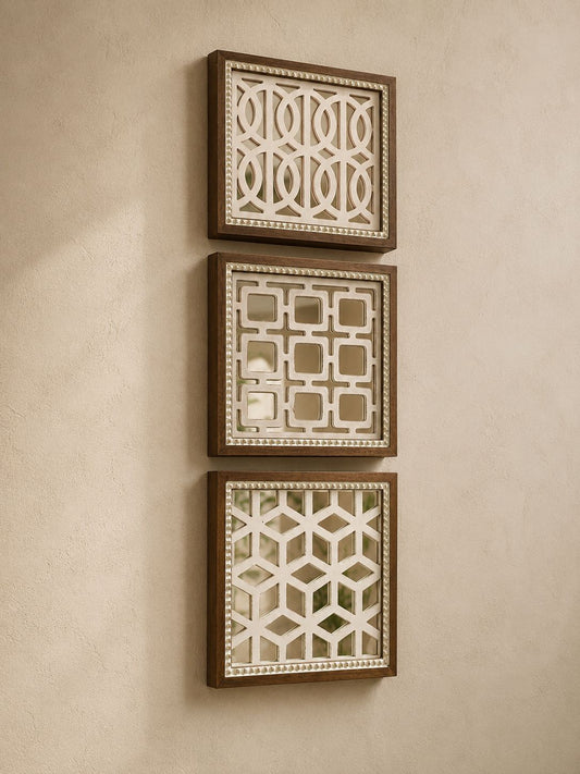 Artisann Geometry Mirror Trio (wall decor)