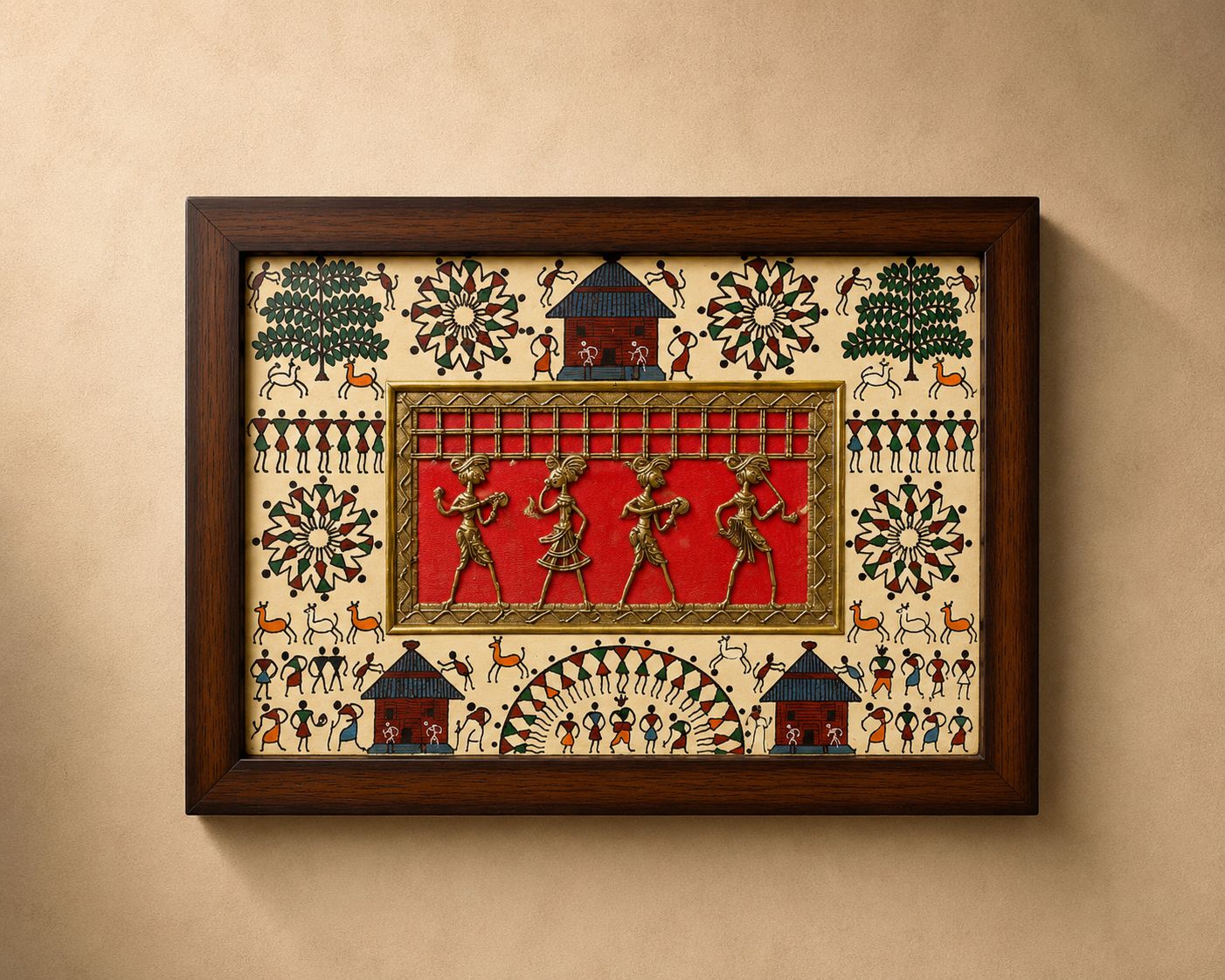 Warli Clebration Frame (tribal art)