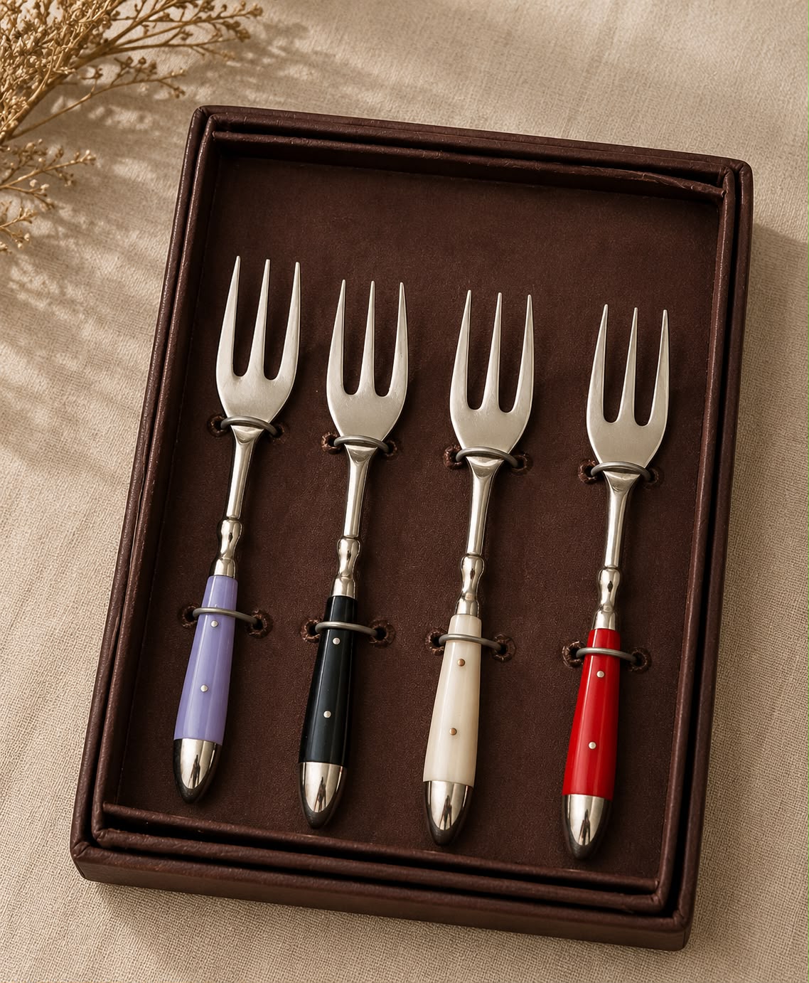Multicolor Dessert Forks