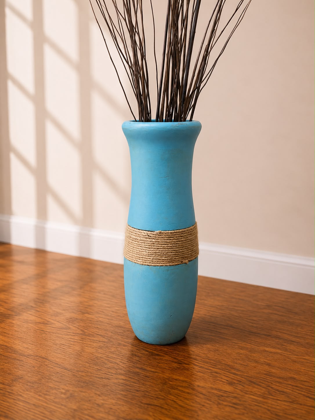 Azure Rope Floor Vase