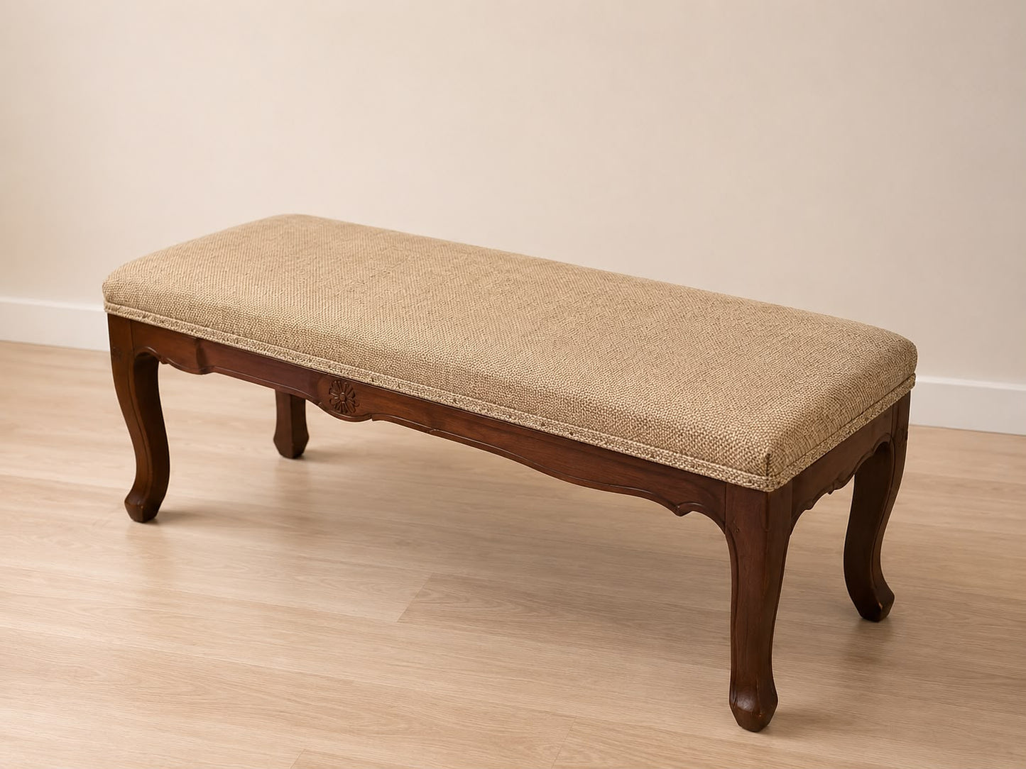 Upholstered Wooden Bench