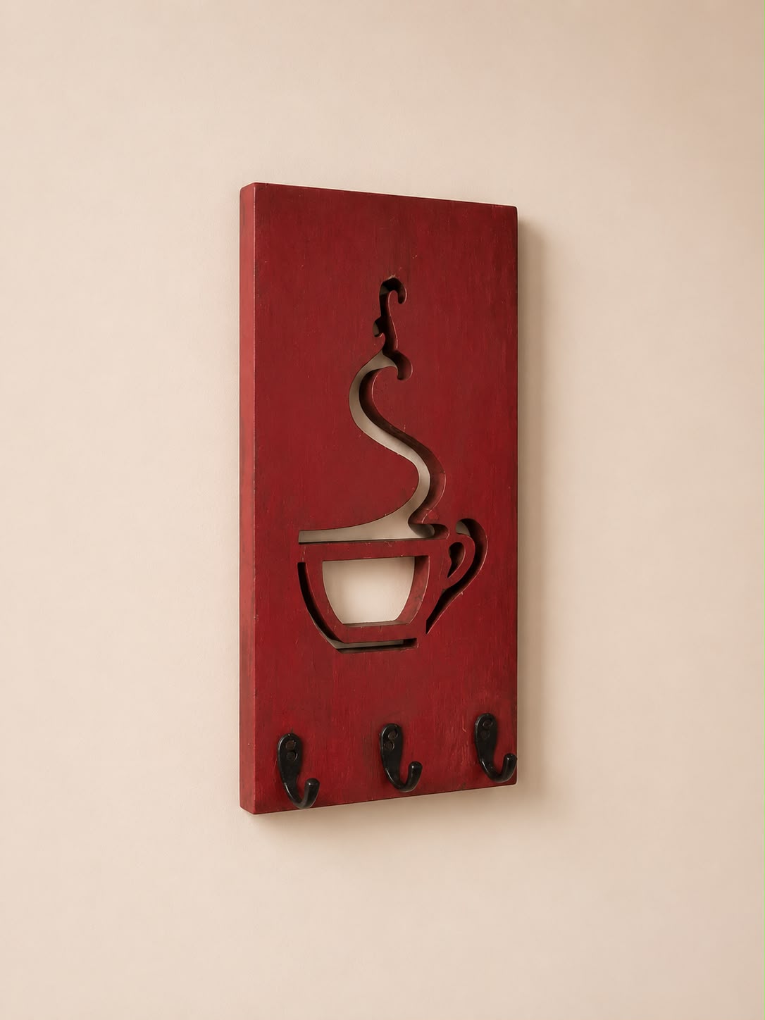 Coffee Cup Wall Key Holder