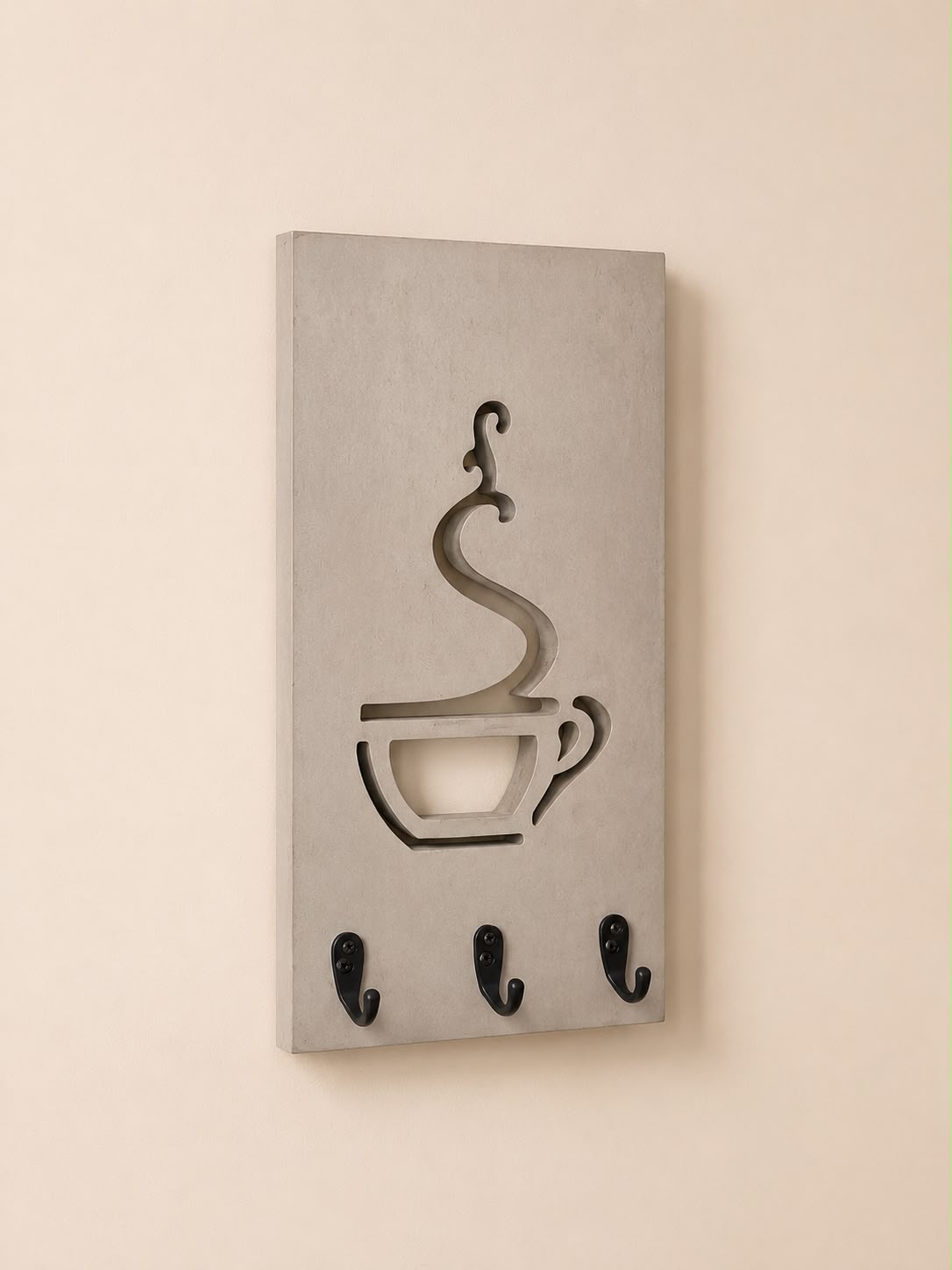 Coffee Cup Wall Key Holder