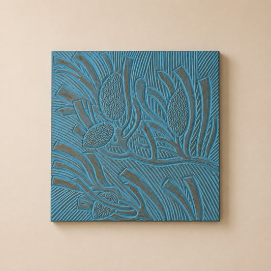 Botanical Carved Wall Panel