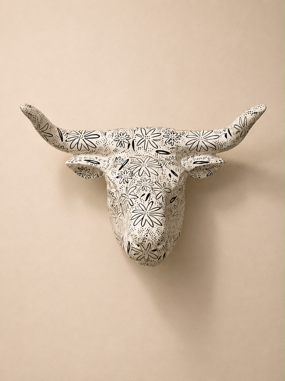 Decorative Bull Head Wall Art