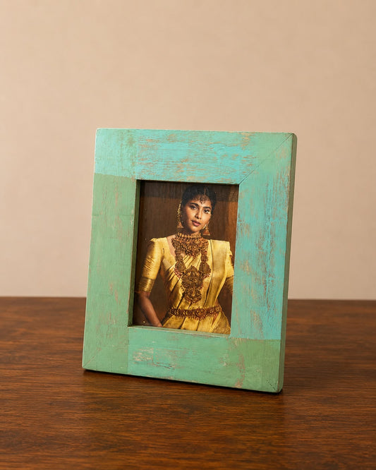 Distressed Aqua Photo Frame