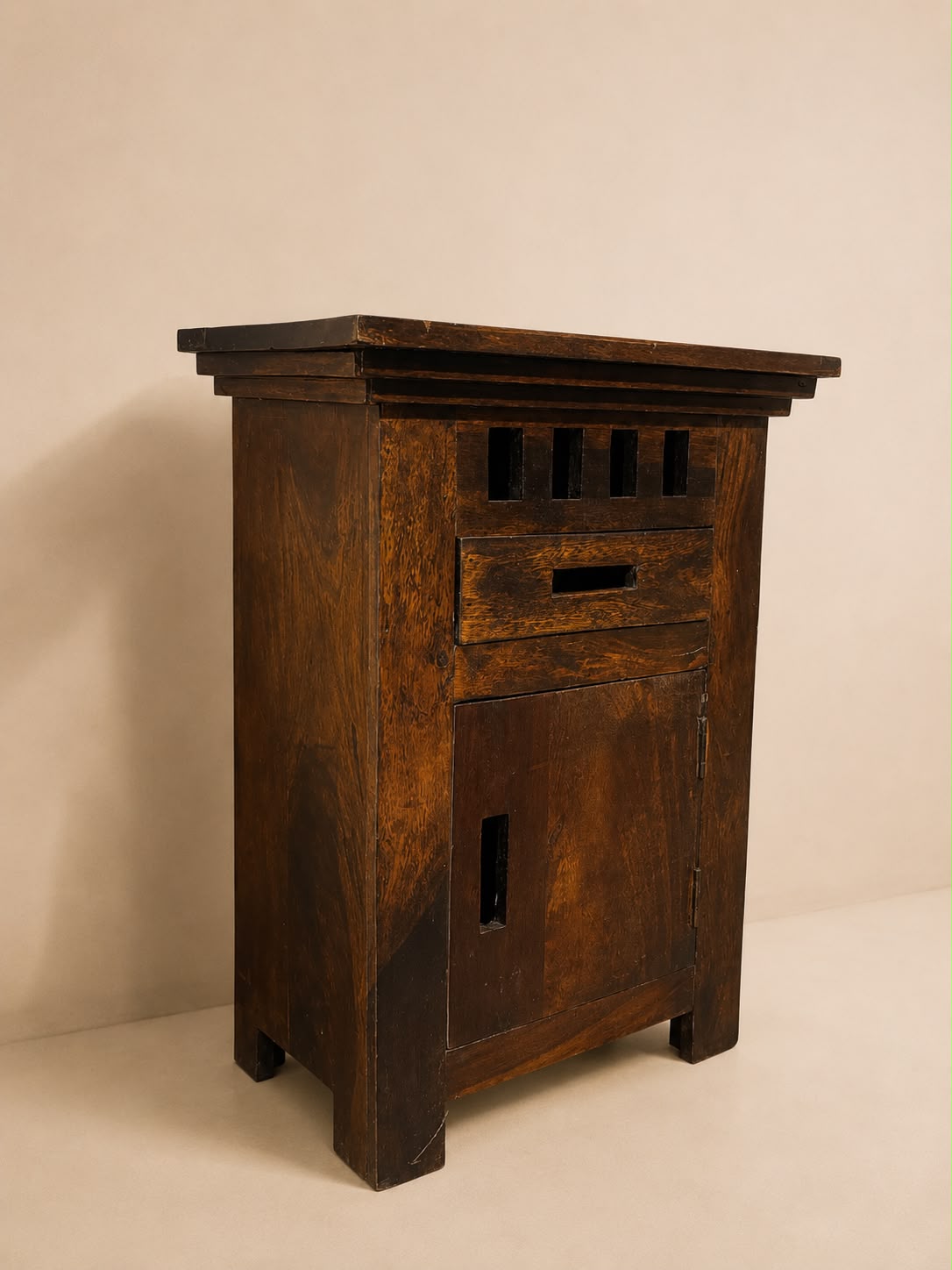 Wooden Nightstand Cabinet