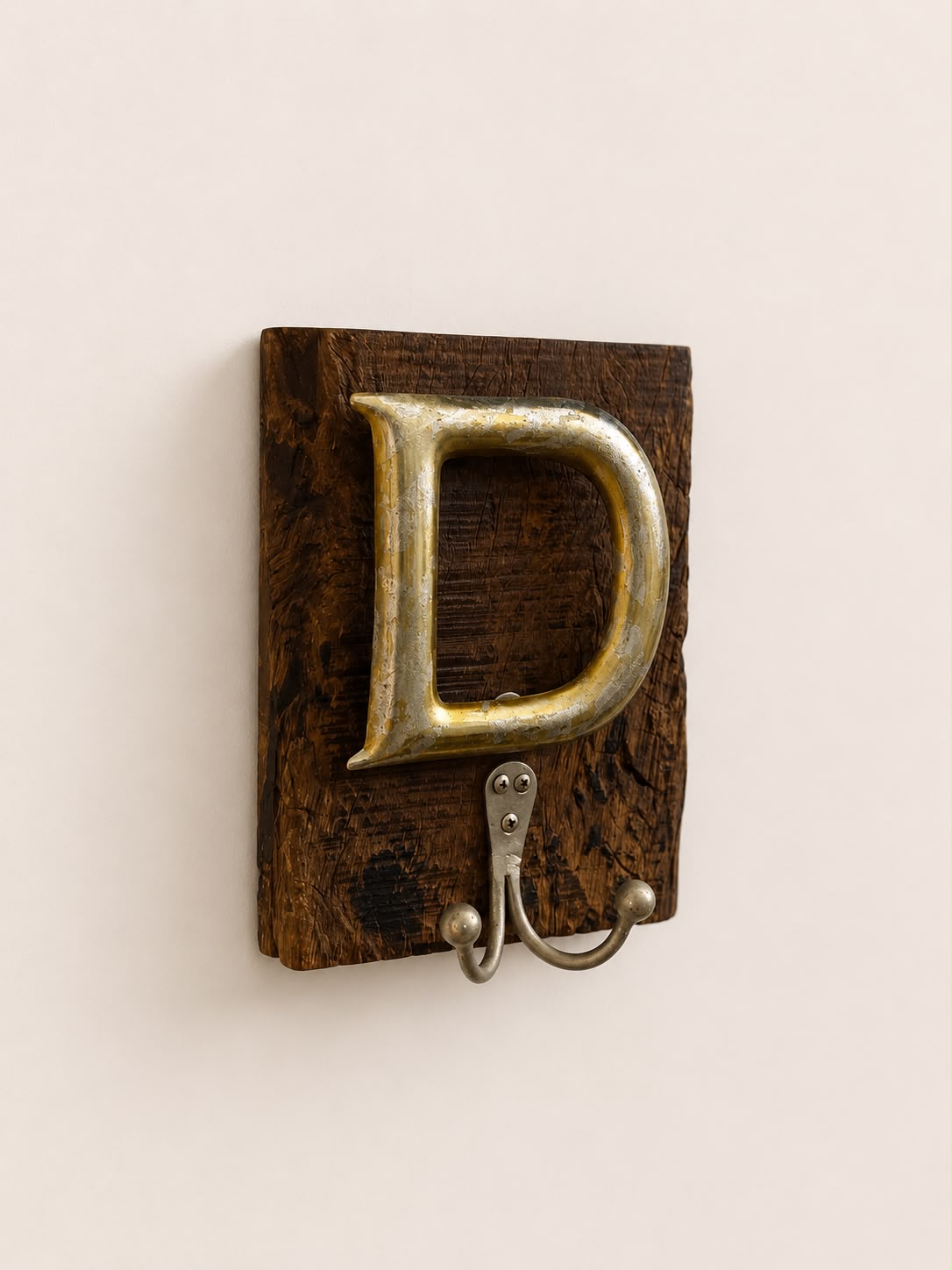 Monogram “D” Decorative Wall Hook