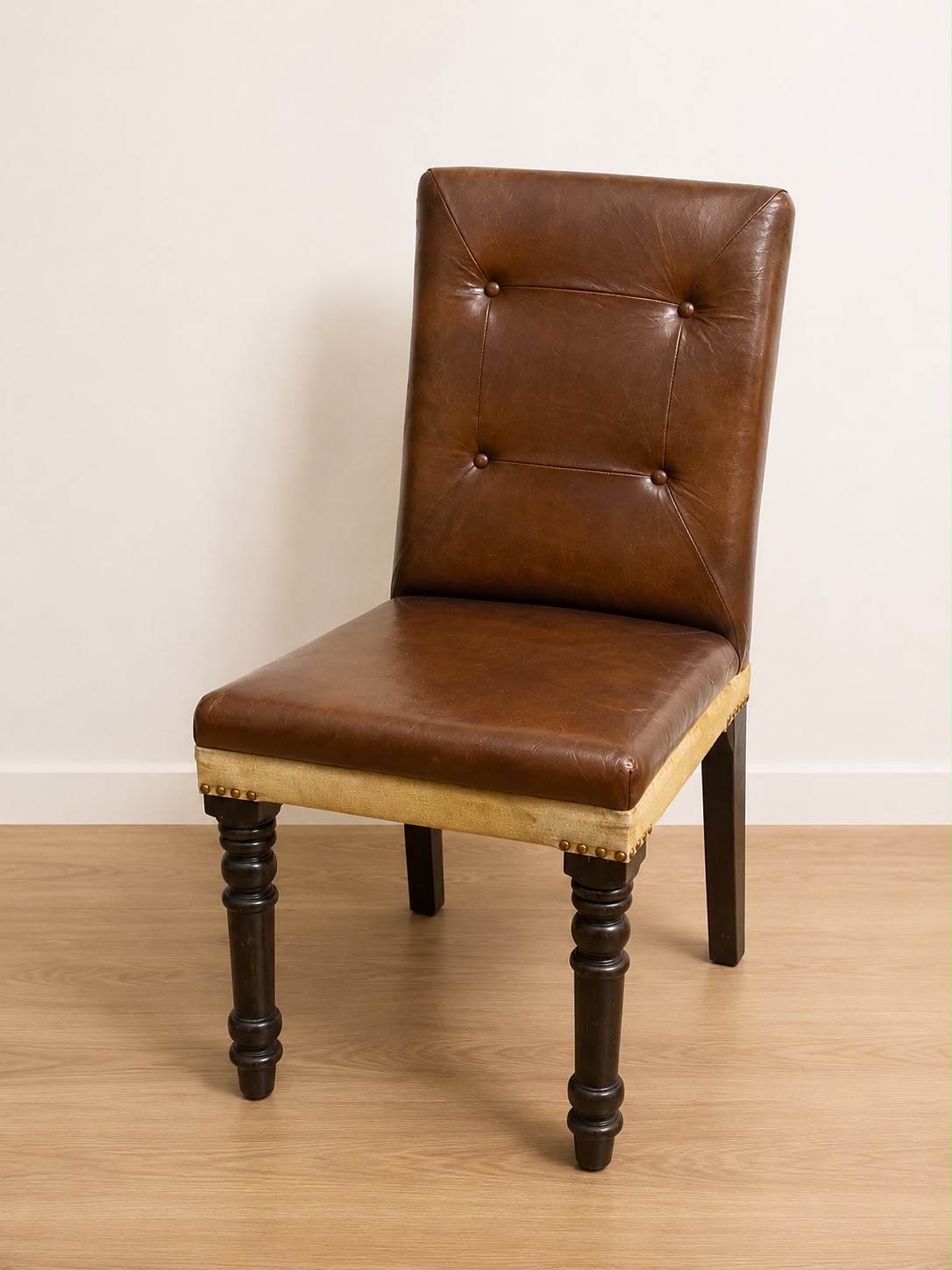 Vintage Leather Dining Chair