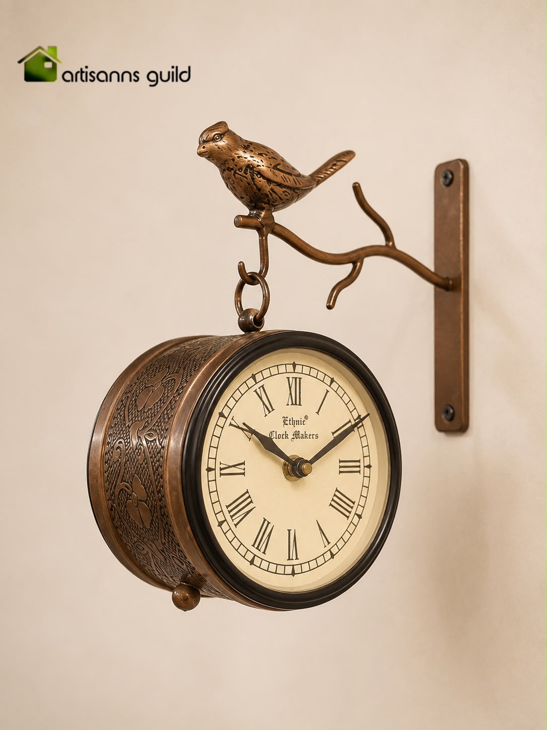 Bronze Sparrow Station Clock