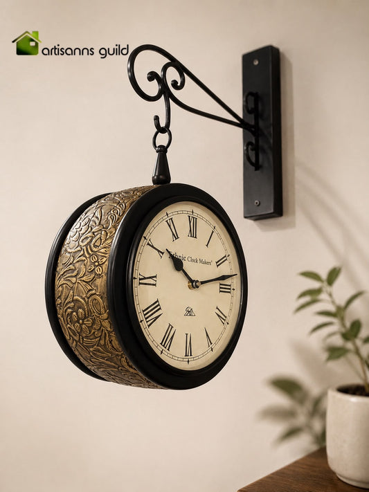 Royal Empossed Station Clock