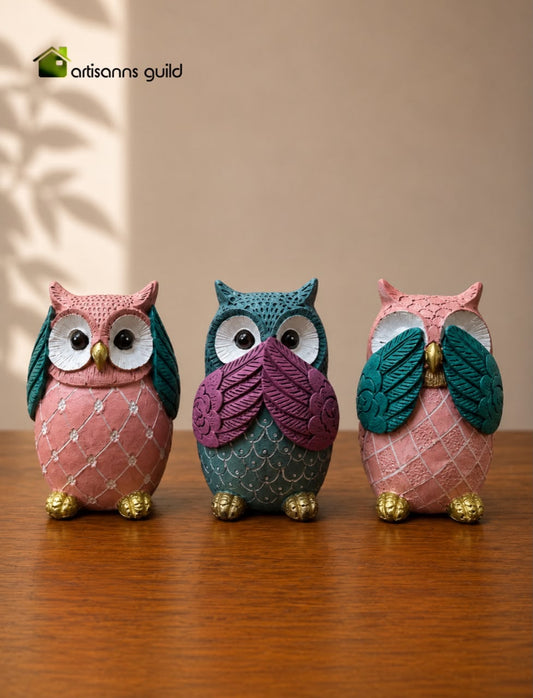 Three Wise Owls Collection (set of Three)