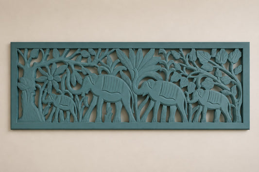 Elephant Family Wall Panel