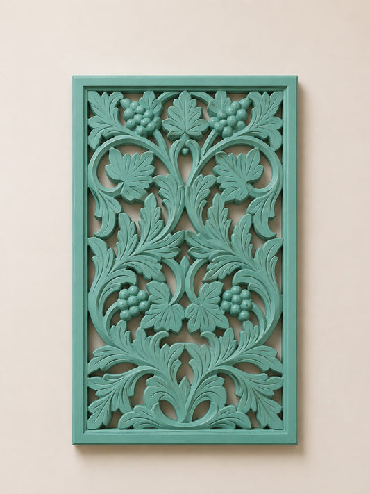 Turquoise Vine Wall Panel