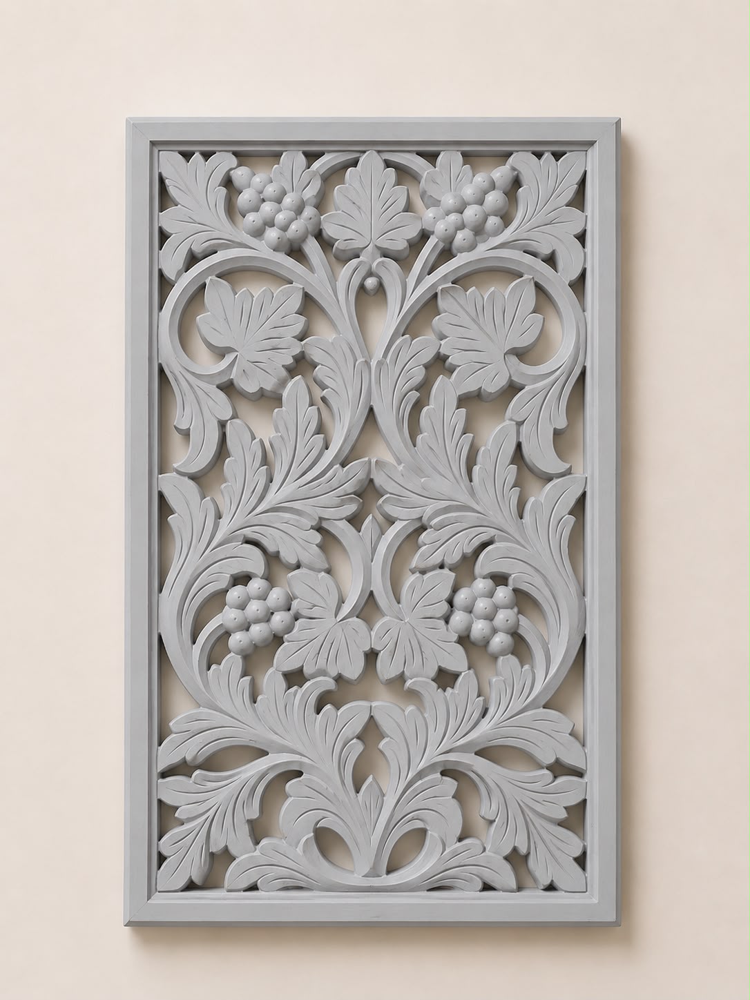 Turquoise Vine Wall Panel Light Grey