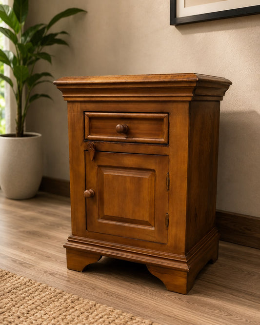 Classic Wooden Bedside Table
