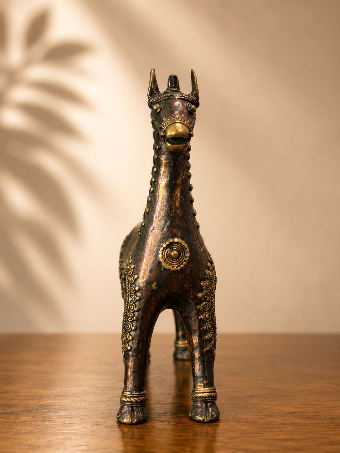 Brass Tribal Horse