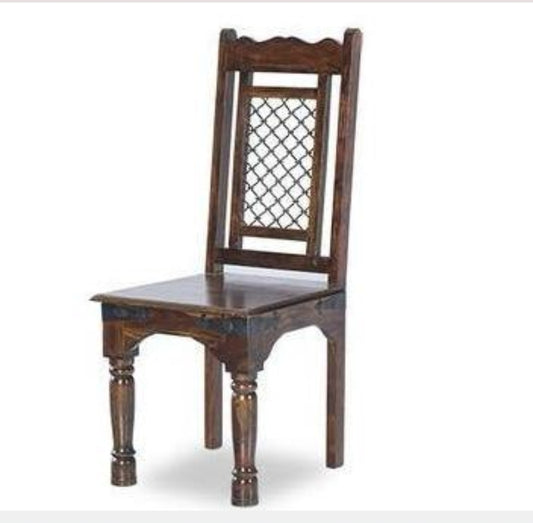 Wooden Chair With Jali Design