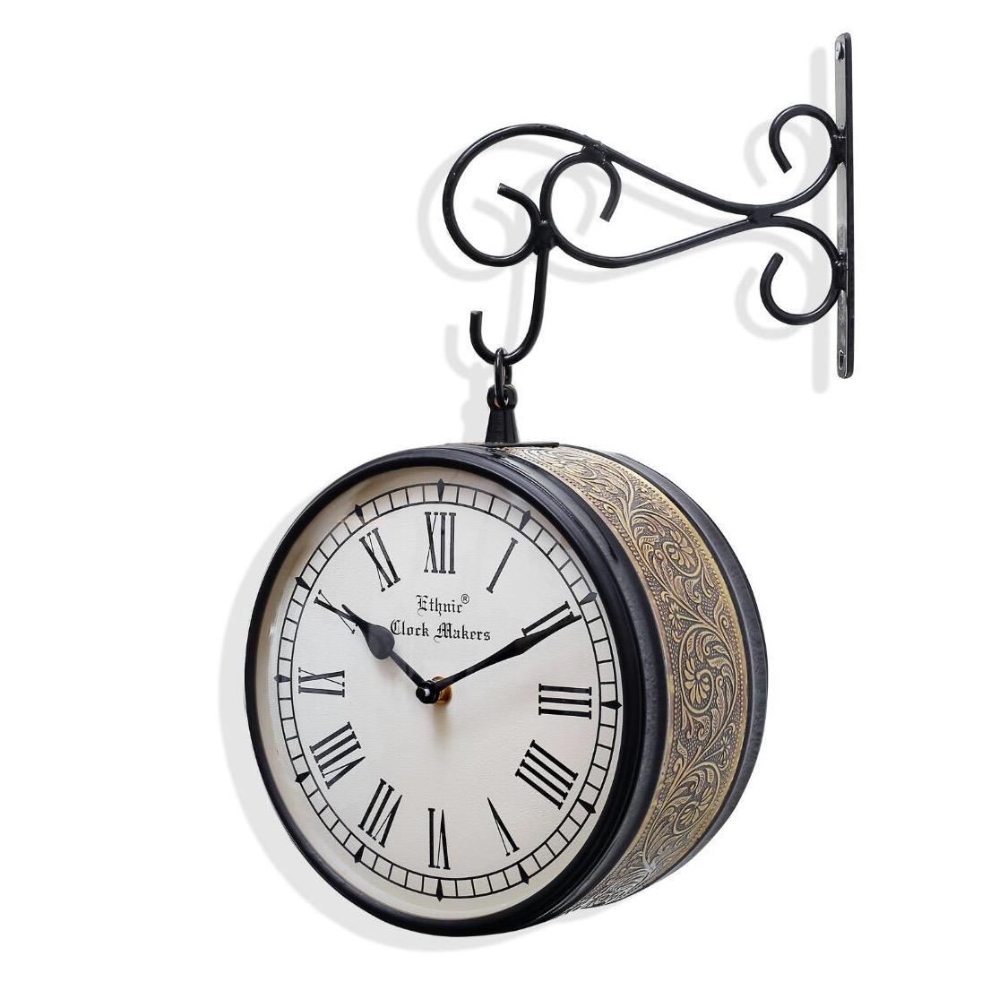 Elegant Metal Hanging Clock