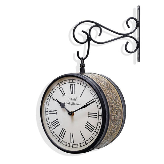 Elegant Metal Hanging Clock
